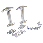 COPPIA GANCI COFANO IN ACCIAIO INOX JEEP CJ WRANGER YJ 