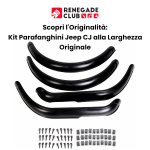 KIT PARAFANGHINI JEEP CJ LARGHEZZA ORIGINALE