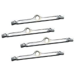 SET PIASTRINE DA 4 PZ.  PER FISSAGGIO COPERCHIO VALVOLE