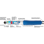 AMMORTIZZATORE IDRAULICO CJ 76-86 +4" POST., CJ 82-86 +4" ANT., J10/J20/SJ +4" POST, YJ +5"-6" POST., XJ +6,5" POST. MJ +2"-3" POST.,  ZJ +4,5" POST